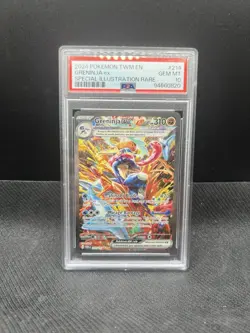 2024 Pokemon Twm En Special Illustration Rare: #214 Greninja Ex PSA 10 GEM MINT - Image 1