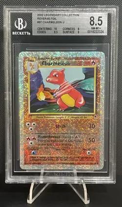 Charmeleon 37/110 2002 Pokemon Legendary Collection Reverse Foil BGS 8.5 NM-MT+ - Image 1
