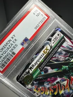PSA 7 M Rayquaza EX 76/108 English Pokemon XY Roaring Skies 2015 - Image 3