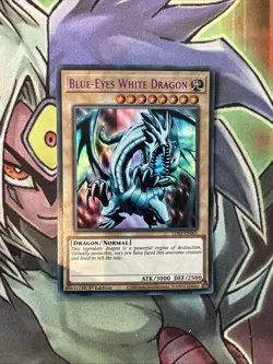 LDS2-EN001 Blue-Eyes White Dragon Green Ultra 1st Edition NM Yugioh Card - Image 1