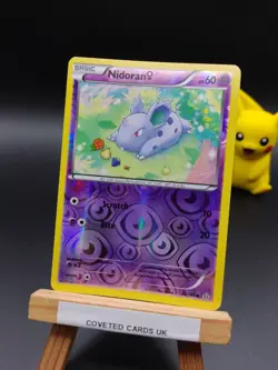 66/160 Nidoran Reverse Holo XY Primal Clash Pokémon TCG Card 2015 - Image 2