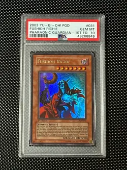 YUGIOH PSA 10 2003 Fushioh Richie PGD-031 Ultra Rare 1st Edition *8849 - Image 1