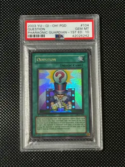 YUGIOH PSA 10 2003 Question PGD-104 Ultra Rare 1st Edition *6242 - Image 1