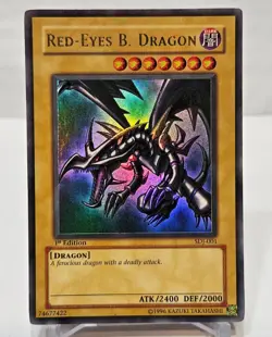 Red-Eyes B. Dragon SDJ-001 Ultra Rare 1st Edition Yugioh 7129 - Image 1