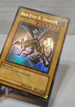 Red-Eyes B. Dragon SDJ-001 Ultra Rare 1st Edition Yugioh 7129 - Image 3