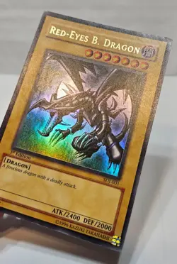 Red-Eyes B. Dragon SDJ-001 Ultra Rare 1st Edition Yugioh 7128 - Image 3