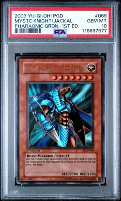 YUGIOH PSA 10 2003 Mystical Knight of Jackal PGD-069 Ultra Rare 1st Edition *278 - Image 1