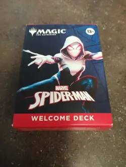 SDCC 2025 HASBRO MAGIC THE GATHERING SPIDER-MAN WELCOME DECK RED GWEN STACY - Image 1