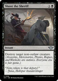 Shoot the Sheriff Light Play, English Magic the Gathering MTG Outlaws of Thunder - Image 2