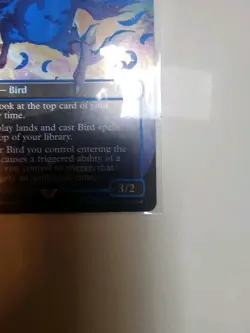 MTG Magic the Gathering NEON INK FOIL Blue Traveling Chocobo Borderless FIN! - Image 11