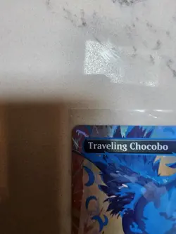 MTG Magic the Gathering NEON INK FOIL Blue Traveling Chocobo Borderless FIN! - Image 5