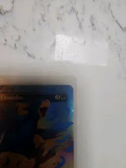 MTG Magic the Gathering NEON INK FOIL Blue Traveling Chocobo Borderless FIN! - Image 6