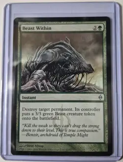 Beast Within New Phyrexia Regular Lightly Played - Image 3