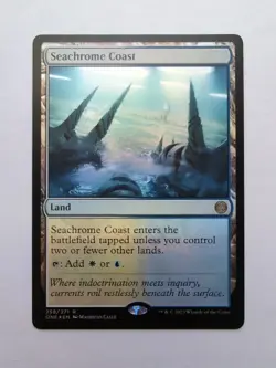 MTG Seachrome Coast (ONE) Phyrexia: All Will Be One Foil Rare 258/271 - Image 1