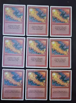 x9 - Red Elemental Blast MTG - x6 Revised Edition, x3 4th Edition - All NM!! - Image 1