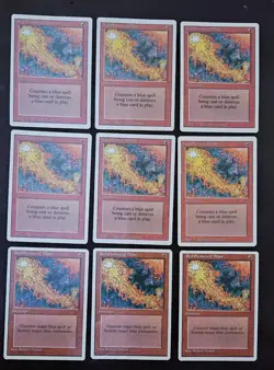 x9 - Red Elemental Blast MTG - x6 Revised Edition, x3 4th Edition - All NM!! - Image 12