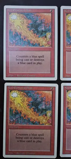 x9 - Red Elemental Blast MTG - x6 Revised Edition, x3 4th Edition - All NM!! - Image 2