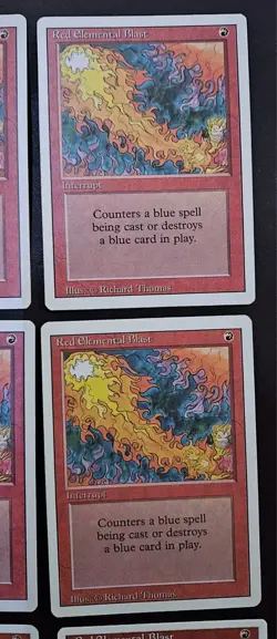 x9 - Red Elemental Blast MTG - x6 Revised Edition, x3 4th Edition - All NM!! - Image 4