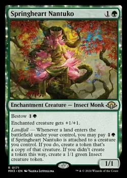 MTG Springheart Nantuko, NM-Mint, English Modern Horizons 3 - Image 2