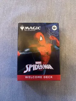 Magic: The Gathering Marvel's Spiderman  Welcome Deck, IN HAND. WHITE DECK - Image 1