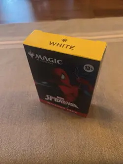 Magic: The Gathering Marvel's Spiderman  Welcome Deck, IN HAND. WHITE DECK - Image 2