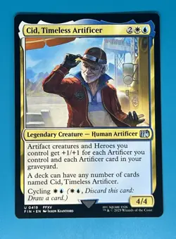 Mtg Cid, Timeless Artificer (0419) Final Fantasy Regular - Image 3