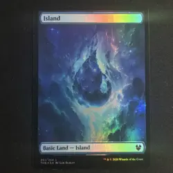 Magic the Gathering Theros Beyond Death - Full Art Foil Basic Lands - 5 Card Set - Image 9