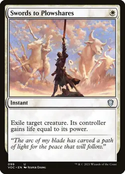 MTG Swords to Plowshares ** Crimson Vow Commander ** English (NM) - Image 3