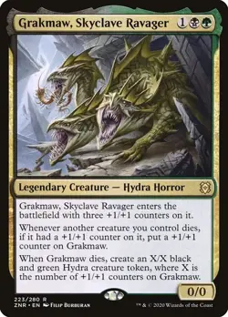 1x NM Grakmaw, Skyclave Ravager - Zendikar Rising [MTG] pack fresh - Image 2
