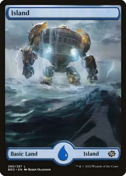 MTG Island (280) Full Art ** The Brothers' War ** English (NM) - Image 1