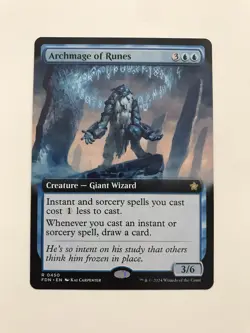 Archmage of Runes Extended Borderless MTG Magic the Gathering Card NM Mint FDN - Image 2