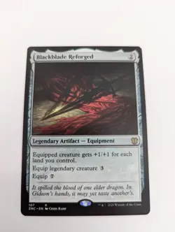 Blackblade Reforged - Commander: Zendikar Rising - 107 Regular Rare MTG - Image 1