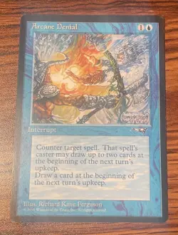 1X MTG Arcane Denial (Axe) Alliances NM-/LP+ X1 - Image 2