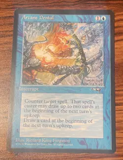1X MTG Arcane Denial (Axe) Alliances NM-/LP+ X1 - Image 4