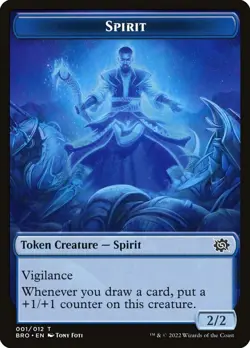 MTG Spirit ** The Brothers' War Tokens ** English (NM) - Image 1