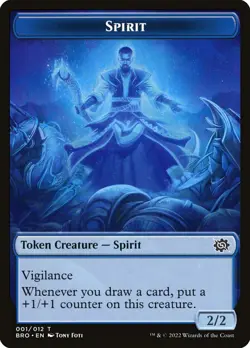 MTG Spirit ** The Brothers' War Tokens ** English (NM) - Image 2