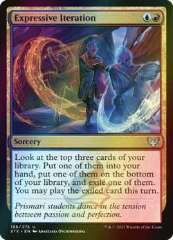 MTG Expressive Iteration Foil ** Strixhaven: School of Mages ** English (NM) - Image 3