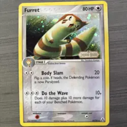 Pokémon TCG Furret Reverse Holo EX Legend Maker 2006 #33/92 - Image 1