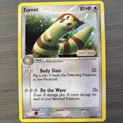 Pokémon TCG Furret Reverse Holo EX Legend Maker 2006 #33/92 - Image 3