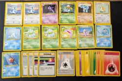 Pokemon Base Set 4th Print 1999-2000 UK lot 35 cards Commons, Uncommons, Energy - Image 1