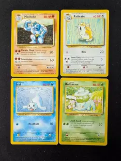 Pokemon Base Set 4th Print 1999-2000 UK lot 35 cards Commons, Uncommons, Energy - Image 4