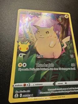 MINT Pokemon Card -Pikachu - Full Art Celebrations 25th Anniversary 005/025 - Image 5