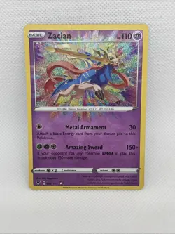 Pokemon Card Zacian 082/185 Vivid Voltage Holo Amazing Rare NM - Image 1