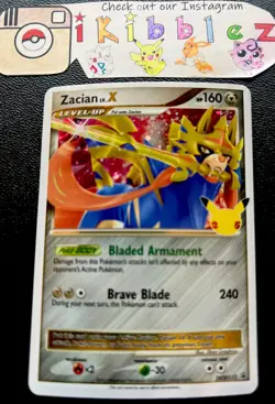 Zacian Lv. X SWSH135 Holo Celebrations Pokemon Promo. Free Tracked Shipping. NM - Image 1