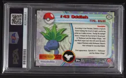 1999 Topps - Pokemon TV Oddish #43 - RAINBOW FOIL PSA 9 - Image 4