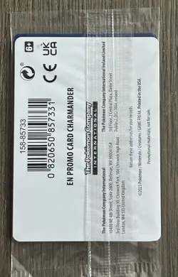 Charmander GameStop Exclusive Reverse Holo Promo Card 004/165 Pokemon 151 SEALED - Image 2