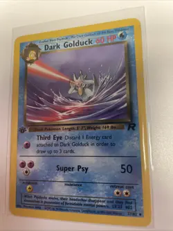 Dark Golduck 37/82 MP Uncommon 1st Edition Team Rocket Pokemon Free Shipping - Image 4