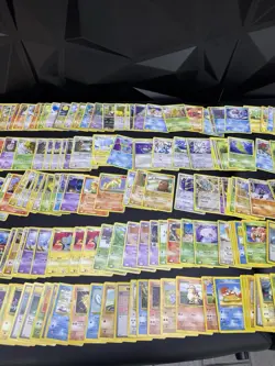 250+ Pokemon Cards Lot Damaged mid Era Base Set Pikachu Cyndaquil Meowth - Image 5