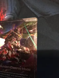 GUNDAM CARD GAME UNICORN GUNDAM (DESTROY MODE) GD01-002 LR+ FOIL ENGLISH NEWTYPE - Image 13