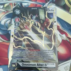 Omnimon Alter-S Secret Rare Digimon Card Game BT3-112 English NM - Image 1